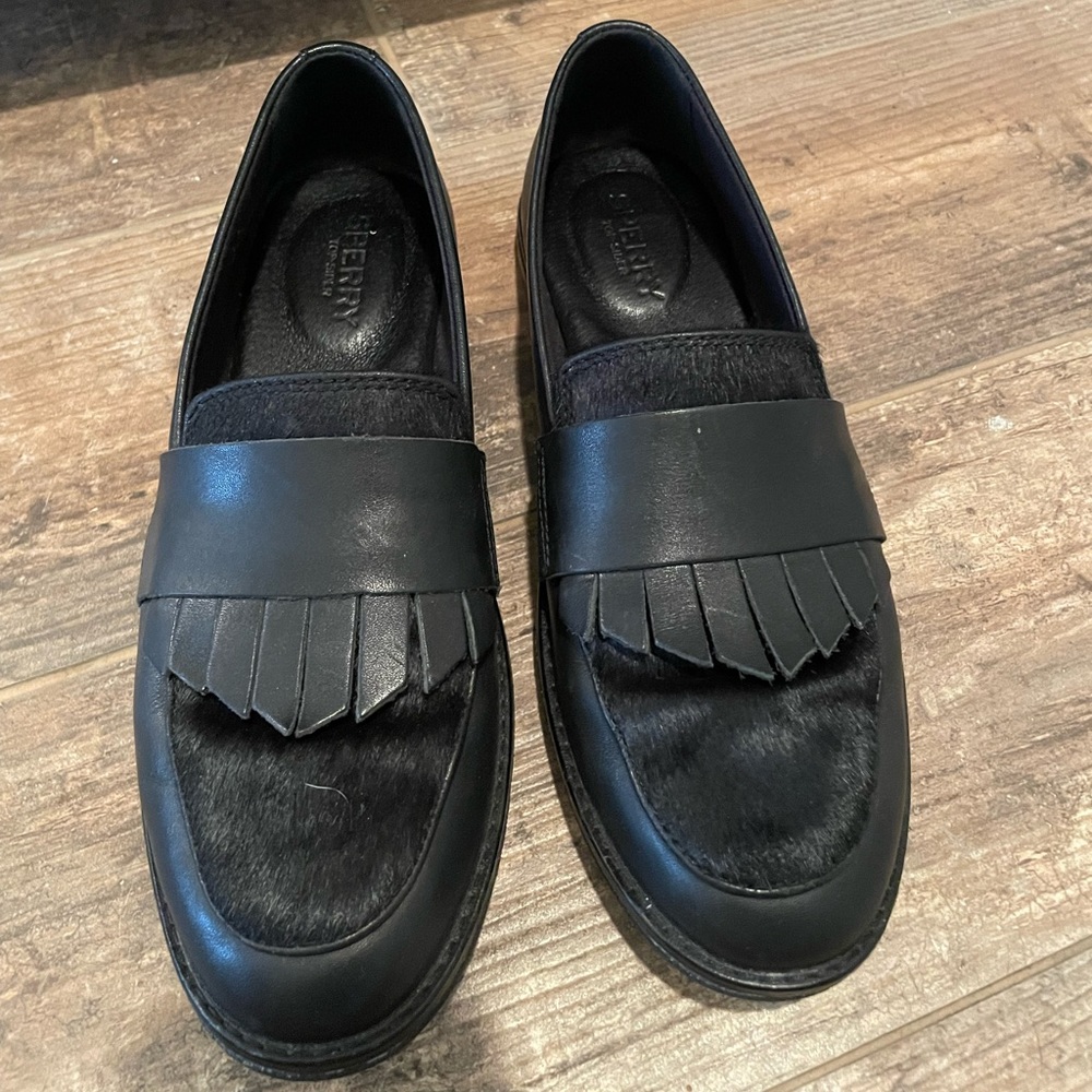 Sperry Seaport loafer black sheet size 6.5